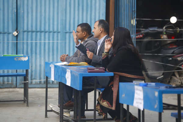 Balen Shah Casts Vote in House of Representatives Election 2082