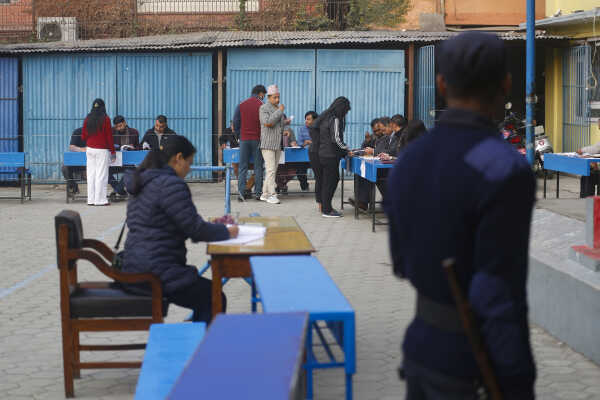 Balen Shah Casts Vote in House of Representatives Election 2082