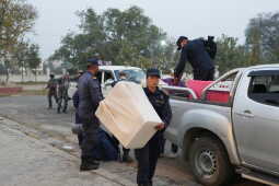 Ballot Boxes Transported for Counting After Voting in Dhanusha
