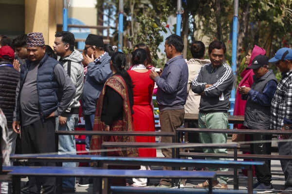CPN-UML Chairman KP Sharma Oli Casts Vote in House of Representatives Election 2082