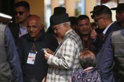 CPN-UML Chairman KP Sharma Oli Casts Vote in House of Representatives Election 2082