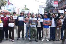 Dalit Rights Activists Protest Against Violence at Maitighar Mandala