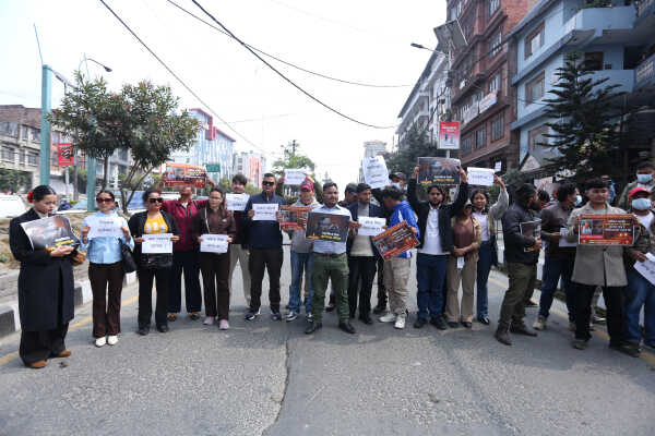 Dalit Rights Activists Protest Against Violence at Maitighar Mandala