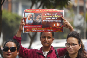 Dalit Rights Activists Protest Against Violence at Maitighar Mandala