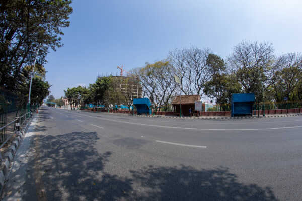 5th March, 2026. Kathmandu, Nepal. Election  in kathmandu valley and the empty roads.