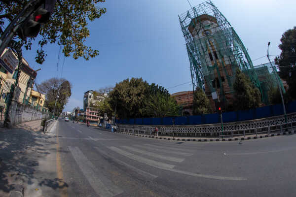 5th March, 2026. Kathmandu, Nepal. Election  in kathmandu valley and the empty roads.