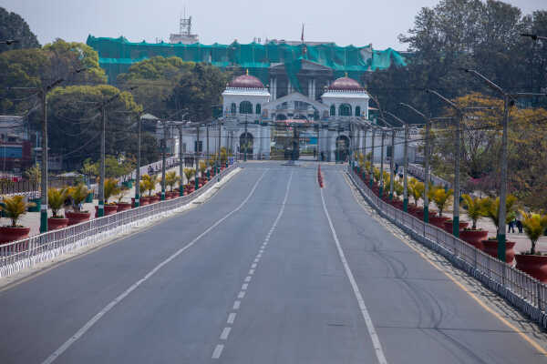5th March, 2026. Kathmandu, Nepal. Election  in kathmandu valley and the empty roads.