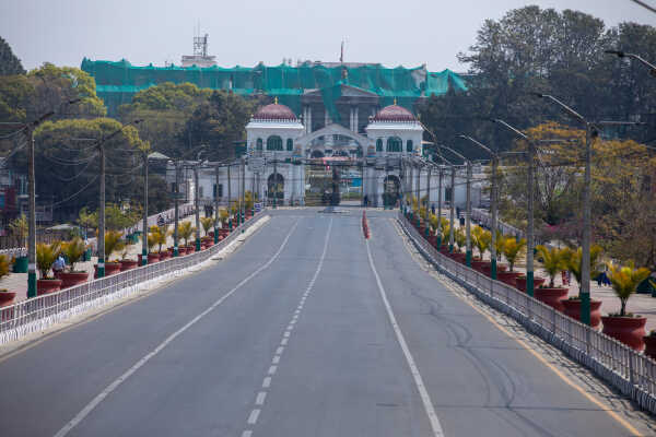 5th March, 2026. Kathmandu, Nepal. Election  in kathmandu valley and the empty roads.