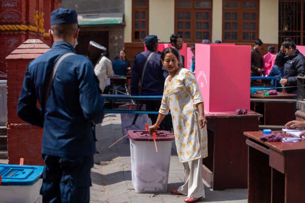 5th March, 2026. Kathmandu, Nepal. Election  in kathmandu valley and the empty roads.