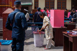 5th March, 2026. Kathmandu, Nepal. Election  in kathmandu valley and the empty roads.