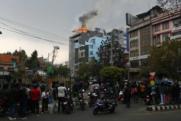 Fire at Daura Thakali Restaurant in Kupondole Brought Under Control
