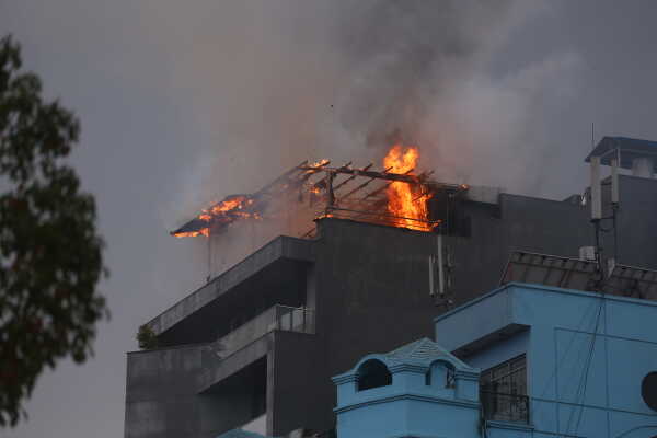 Fire at Daura Thakali Restaurant in Kupondole Brought Under Control