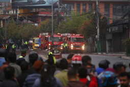 Fire at Daura Thakali Restaurant in Kupondole Brought Under Control
