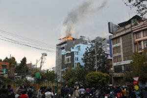 Fire at Daura Thakali Restaurant in Kupondole Brought Under Control