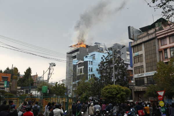 Fire at Daura Thakali Restaurant in Kupondole Brought Under Control