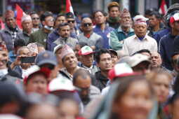 Nepali Congress Holds Election Rally in Kathmandu Constituency No. 10