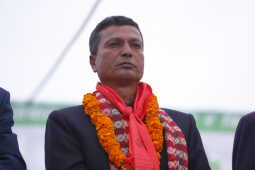 Nepali Congress Holds Election Rally in Kathmandu Constituency No. 10