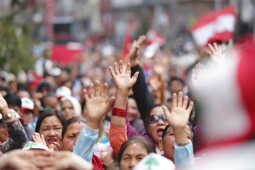 Nepali Congress Holds Election Rally in Kathmandu Constituency No. 10
