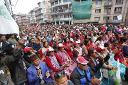 Nepali Congress Holds Election Rally in Kathmandu Constituency No. 10