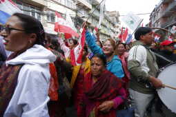 Nepali Congress Holds Election Rally in Kathmandu Constituency No. 10