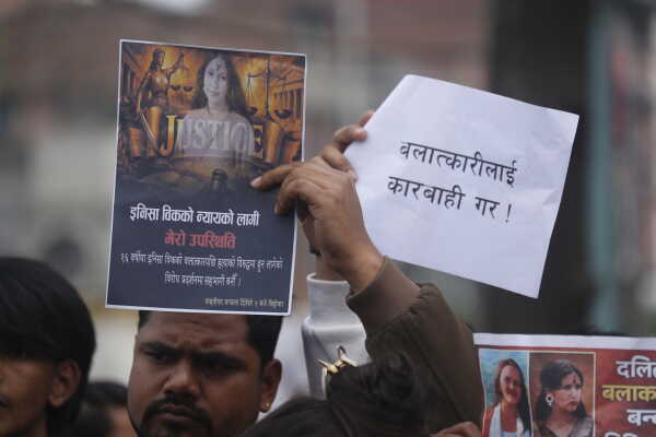 Protest Held at Maitighar Mandala Demanding Justice for Inisha BK