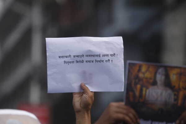 Protest Held at Maitighar Mandala Demanding Justice for Inisha BK