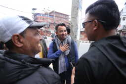 RSP Supporters Celebrate Outside Vote Counting Center in Kathmandu-8