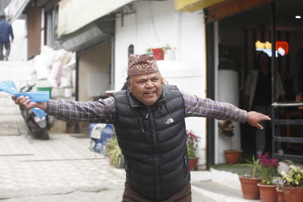 RSP Supporters Celebrate Outside Vote Counting Center in Kathmandu-8