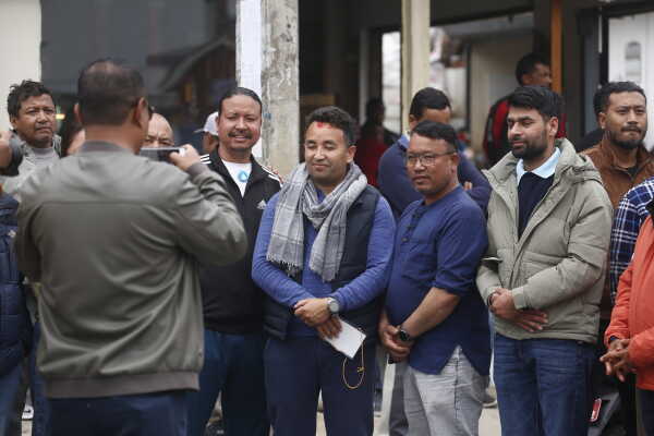 RSP Supporters Celebrate Outside Vote Counting Center in Kathmandu-8