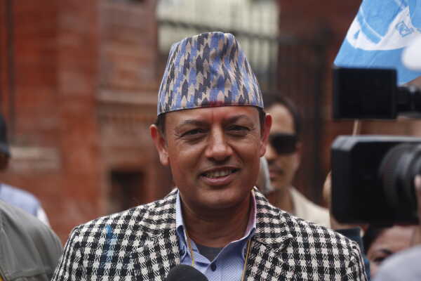 RSP Supporters Celebrate Outside Vote Counting Center in Kathmandu-8