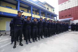 Temporary Election Police Personnel Bid Farewell After Election Duty