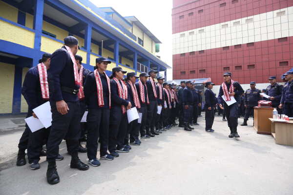 Temporary Election Police Personnel Bid Farewell After Election Duty