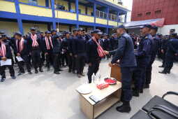 Temporary Election Police Personnel Bid Farewell After Election Duty