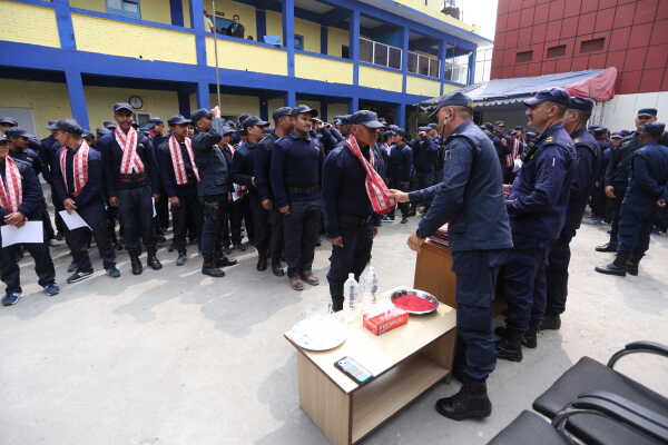Temporary Election Police Personnel Bid Farewell After Election Duty