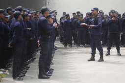 Temporary Election Police Personnel Bid Farewell After Election Duty