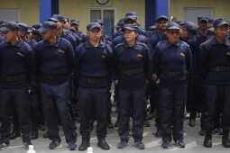 Temporary Election Police Personnel Bid Farewell After Election Duty