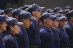 Temporary Election Police Personnel Bid Farewell After Election Duty