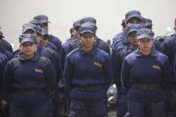 Temporary Election Police Personnel Bid Farewell After Election Duty
