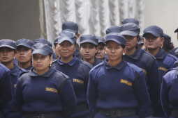 Temporary Election Police Personnel Bid Farewell After Election Duty