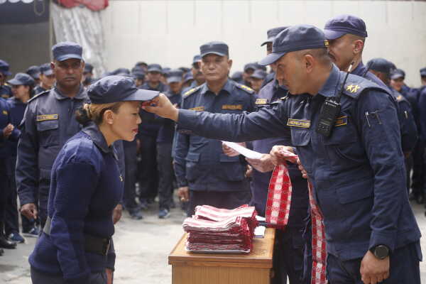 Temporary Election Police Personnel Bid Farewell After Election Duty