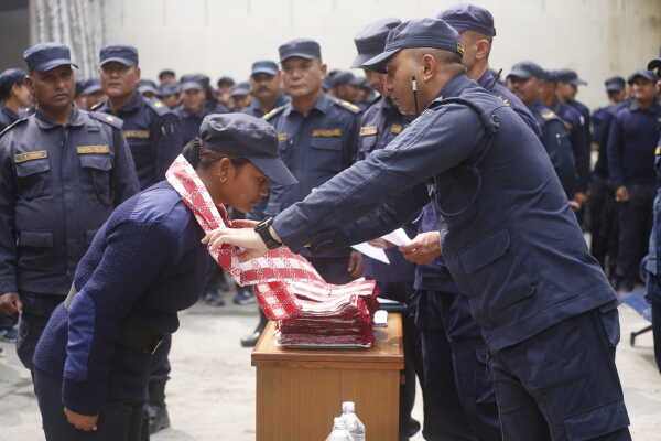 Temporary Election Police Personnel Bid Farewell After Election Duty