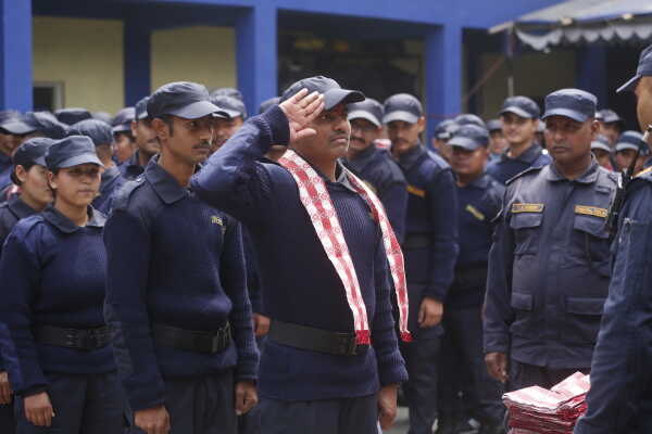 Temporary Election Police Personnel Bid Farewell After Election Duty
