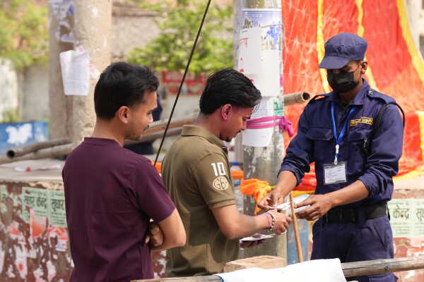 Voters Queue at Polling Station in Dhanusha During Nepal’s Election Day