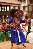 Halchowk bhairav jatra kathmandu nepal masked dance