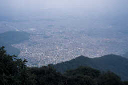 Aerial view of Kathmandu valley from Jamacho