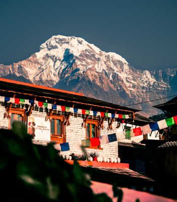 Ghandruk village in Nepal